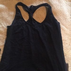 Racer back see through tank